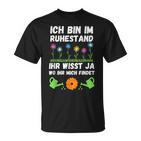 Rente Garten Pensioner Gardener Flowers Retirement Pensioner T-Shirt