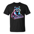 Retro Raccoon Dj Children Raccoon T-Shirt