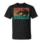 Retrointage Snowboard For Snowboarder T-Shirt