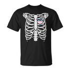 Ribcage Transgender Heart Transsexual Trans Pride Flag Lgbt T-Shirt