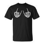 Rock & Roll Skeleton Hand T-Shirt