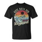 Rute Raus Der Spass Beginnt Angler  T-Shirt