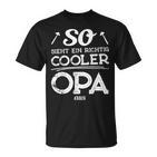 With So Sieht Ein Richtig Cooler Opa German Text T-Shirt