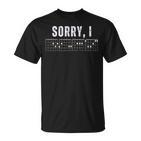 Sorry I-Dgaf Hidden Message Guitar Chords Cool For Women T-Shirt