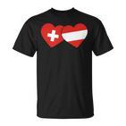 Swiss Flag Austria Flag Switzerland Austria T-Shirt