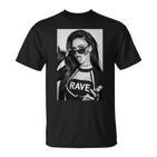 Techno Girl Rave Festival Techno T-Shirt