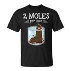 Two Moles Per Litre Science Humour Animal Pun  T-Shirt