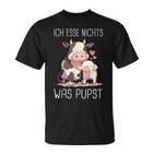 Vegetarier Ich Essen Nichts Was Pupsteganegetarian T-Shirt