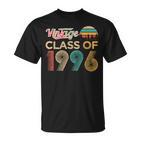 Vintage Class Of 1996 Classic Retro Geburtstagsgeschenk Männer Frauen T-Shirt