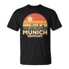 Vintage Munich Skyline T-Shirt