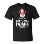 Weihnachten Pyjama Schlafanzug Oberteil Schlaf T-Shirt