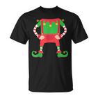 Weihnachtself Kostüm Elf Wichtel Weihnachtszwerg T-Shirt