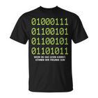 Wenn Du Das Lesen Kannst Freunde Computer Informatik T-Shirt