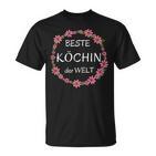 Women's Beste Köchin Der Welt Saying Chef  Kitchen T-Shirt