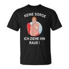 Zweiideutig Bademeister Slogan Keine Sorge Ich Ziehe Ihn Raus T-Shirt