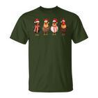 Chicken Christmas Chickens Santa Claus Xmas Women T-Shirt