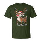 Christmas Cute Reindeer Red Nose T-Shirt