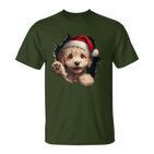 Poodle Dog Owner Dog Christmas Hat T-Shirt