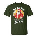 Ho Ho Hol Mir Mal Ein Bier Christmas Father Christmas  T-Shirt