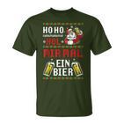 Ho Hol Mir Mal Ein Bier Christmas Santa Claus  T-Shirt