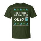 Ho Ho Hol Mir Mal Einen Ouzo Ugly Christmas Outfit T-Shirt