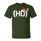 Ho3 Maths Physics Nerd Informatik Ho Hoch 3 Christmas T-Shirt