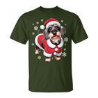 Rauhaardackel Dog Christmas T-Shirt