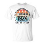 100 Geburtstag Limited Edition Best Of 1924 T-Shirt