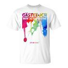 30 Jahre Guestlist 30Th Geburtstag Guest Book T-Shirt