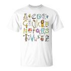 Alphabet Animals T For School School School And Teacher T-Shirt