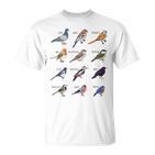 Birds Collection 'Ich Liebeogelund Die Natural' T-Shirt