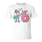 Children's 6Th Birthday With Sword Ich Bin Schon Sechs Ritter Mit Sword T-Shirt