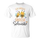 Children's Big Sister I Will Big Sister 2025 Bee Girl T-Shirt