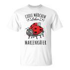 Coole Mädchen Lieben Marienkäfer Geschenk T-Shirt