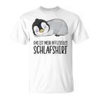 Das Ist Mein Offizielles Schlaf Penguin Gray T-Shirt