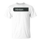 Für Die Person Hinter Mir Bist Du Unglaublich Wunderschönes Herz Liebe T-Shirt