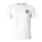 Gli Azzurri Italian Fan Flag Blue T-Shirt