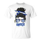 Greece For Girls Greek Flag For Greece S T-Shirt