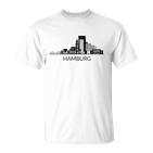 Hamburg Skyline Hamburg Love  T-Shirt