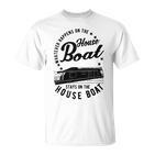 Houseboat Was Auch Immer Auf Dem Hausboat Was Auch Immer Gray S T-Shirt