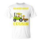 Ich Werde Großer Cousin Bauer Bald Großer Cousin German T-Shirt