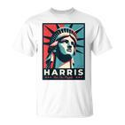 Kamala Harris 2024 Freiheitsstatue Repräsentiert Freiheit 2024 T-Shirt