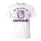 Kinder Ich Bin Jetzt Ein Krippenkind Kinderflppe Dolphin T-Shirt