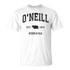 O'neill Nebraska Ne Sports intage Gray T-Shirt