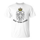 Serbian Eagle Moor Cuva Srbe Srbija Serbia Srpska Cetnik Blue T-Shirt