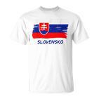 Slovak Flag Slovakia Team Fan Jersey T-Shirt