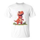 T-Rex 5Th Birthday Dino Ich Bin Schon 5 Jahre Alt German Langu T-Shirt