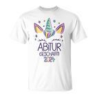 Unicorn Abitur Geschafft 2024 T-Shirt