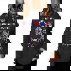 Skeleton Usa Sweatshirts