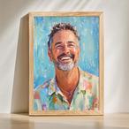 Dad Portrait Canvas